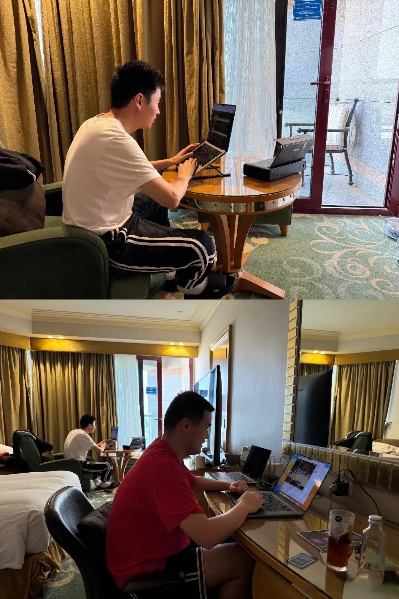 才第一次随, 到球馆